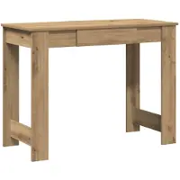 vidaXL Bureau Artisan Eikenhout, 100x45x75 cm, houtvezel