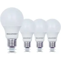 Blaupunkt gloeilamp E27 - LED lamp - A60 neutraal wit - 6W (vervangt 60W) - 600 lumen - 4000K - Niet dimbaar, mat - Set van 4
