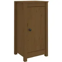 vidaXL Dressoir 39x35x80 cm massief grenenhout honingbruin