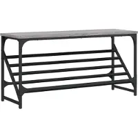 vidaXL Schoenenrek 90x30x45 cm bewerkt hout grijs sonoma eikenkleurig