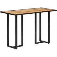 vidaXL Eettafel 110x55x75,5 cm massief mangohout