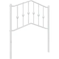 vidaXL Vervangend hoofdbord 75 cm metaal wit