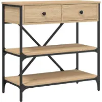 vidaXL Wandtafel 75x34,5x75 cm bewerkt hout sonoma eikenkleurig