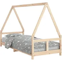 vidaXL Kinderbedframe 80x200 cm massief grenenhout