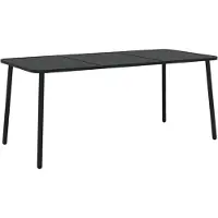vidaXL Tuintafel 165x80x71 cm staal antracietkleurig
