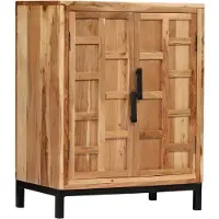 vidaXL Dressoir 60x35x76 cm massief acaciahout bruin