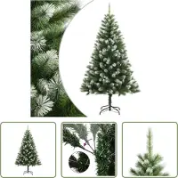 The Living Store : Kunstkerstboom, inklapbaar, besneeuwd, 210 cm