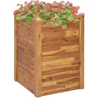 vidaXL Plantenbak verhoogd 60x60x84 cm massief acaciahout