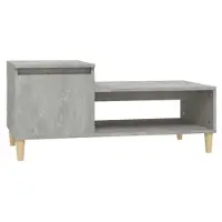 vidaXL Salontafel 100x50x45 cm bewerkt hout betongrijs