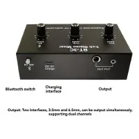TAUOH 3-Kanaals Stereomixer met Volumeregeling, 5.4, Audio-Instrumentmicrofoonmixer, Expander, -Mengpaneel