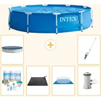 Intex Framezwembad, rond - 366x76 cm - 7-delig, model S20429