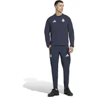 Adidas Real Madrid Tiro Travel Crew Trainingspak 2026-2027 Donkerblauw Wit