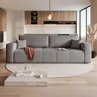 Ravio Slaapbank, bankmodel Orto Manila 16, staalgrijs, fluweelvelours, met bedlade, modern design