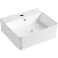 Bruckner Neasa keramische wastafel 46x42cm wit