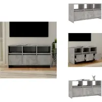 vidaXL Tv-kast - Tv-kasten - Tv-standaard - Wandtafel - Tv-meubel 102x37,5x52,5 cm bewerkt hout betongrijs