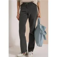 Cecil Dames Bootcut-broek met High Waist in Slim Fit - Groen - 26