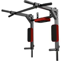 SPORTNOW Pull-Up Bar-Stahl-76L x 95B x 63H cm-Rot
