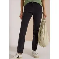 Cecil Dames Mid Waist Broek met middelhoge taille en smalle pijpen in Slim Fit - Grijs - 36