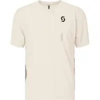 SCOTT - Tee Vertic Zip S/S - Fietsshirt L, wit