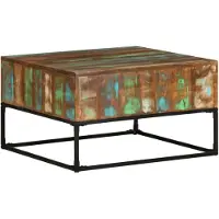 vidaXL Salontafel 68x68x41 cm massief gerecycled hout