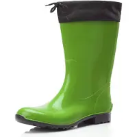 Ladeheid Dames Regenlaarzen - Rubberen Laarzen met manchet Waterdichte - PVC - LA-LMG-879-Aspen - Groen/Zwart - 36
