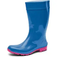 Ladeheid LA-LMG-967-Ilse Dames Regenlaarzen - Rubber – Hoog - PVC - Waterdicht – Zwart – 42