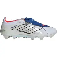 Adidas Predator Elite FT Gras Voetbalschoenen (FG) Wit Zilver Blauw Rood