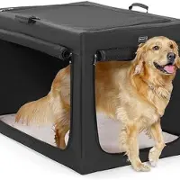 OEM Groot hondenbed - "Hondenbed van 40 inch, opvouwbaar: Ruim en comfortabel hondenbed voor grote honden, met dikke vulling en een handig ontwerp met 3 openingen."