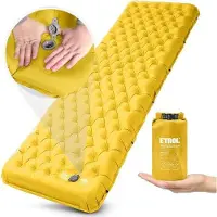 Unyqoos Reisbed: 197x66 cm, 10 cm dik, lichtgewicht, waterdicht, ripstop-materiaal