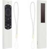 Kwmobile hoes geschikt voor Samsung Smart TV TM2280e BN59-01385 / BN59-01386 / BN59-01391A - Siliconen anti-slip hoes voor afstandsbediening in wit
