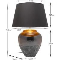 Kare Vloerlamp Luma, blauw, Woon-/ Eetkamer, Textiel / Stof / Zijde, Scandinavisch, vloerlamp
