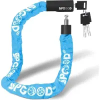 Sonstiges Fietsslot 90 cm met 3 sleutels, waterdicht, blauw