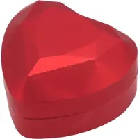Gistuch LED-licht kettingdoos, grote capaciteit, zachte binnenvoering, hartvormig, sieradendoosje voor Valentijnsdag, jubileum, bruiloft, rood