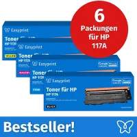 Easyprint NIEUW: Toner voor HP 117A Multipack (BK/C/M/Y), compatibel met HP ColorLaser 150, MFP-178, e.d., 6 stuks
