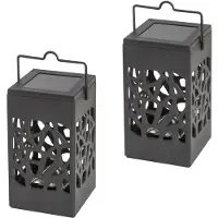 Rabalux Mora - tuinlamp - decoratieve LED-zonnelamp - IP23, kleur zwart, LED 0,07 W, 8948, 2 stuks