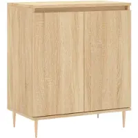 vidaXL Dressoir 60x35x70 cm bewerkt hout sonoma eikenkleurig