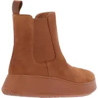 FitFlop Fit Flop Dames/Dames F-Mode Suede Flatform Chelsea Laarzen (Tan)