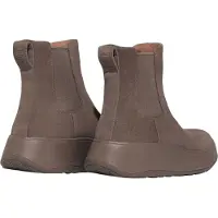 FitFlop Fit Flop Dames/Dames F-Mode Suede Flatform Chelsea Laarzen (Grijs)