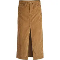 Levi's Levis Denim maxi-rok met hoge taille voor dames (Hermelijn)