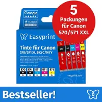 Easyprint NIEUW: Inktcartridges voor Canon 570/571 XL, multipack (BK/BK/C/M/Y), 5 stuks