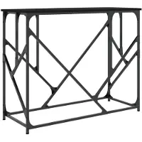 vidaXL Wandtafel 100x40x80 cm bewerkt hout zwart