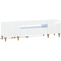 vidaXL LED tv-meubel ALKMAAR 153 x 35 x 43 cm Hoogglans Wit