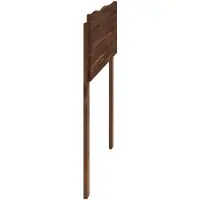 vidaXL Live Edge Hoofdbord ROSTOCK Donkerbruin 80 cm