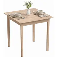 HOMCOM Dining Table-Kiefernholz-75L x 75B x 76H cm-Naturholz