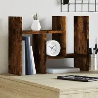 Prolenta Maison Exclusive - Bureauorganizer, gerookt eikenhout, 34,5x15,5x35,5 cm, houtcomposiet
