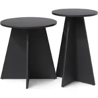 Vicco Salontafel Forma, Zwart, 40 x 50 cm Set van 2