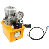 OEM Elektrische hydraulische pomp, 750W, 220V, snelheid 1400 omwentelingen per minuut, werkdruk 2-70 MPa, brandstofreservoirinhoud 7 liter