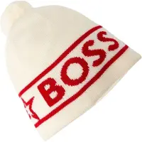 BOSS Gebreide uniseks muts voor volwassenen (Wit)