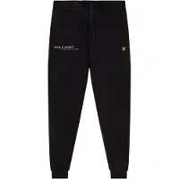 Lyle & Scott Heren Fleece Joggers (Jet Zwart)