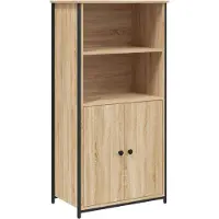 vidaXL Hoge kast 62x36x121,5 cm bewerkt hout sonoma eiken